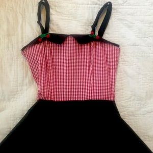 NWT RockSteady Rockabilly vintage style Cherry accent dress size XL